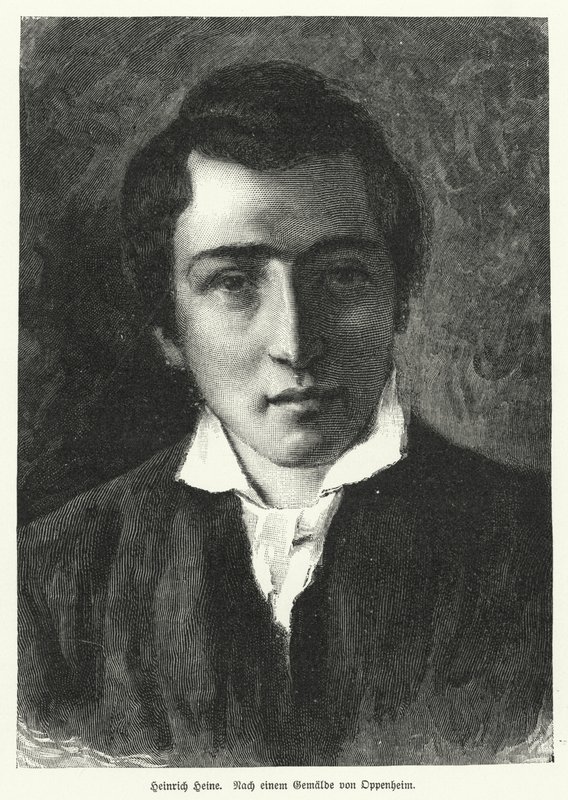 Heinrich Heine, poète allemand - Moritz Daniel Oppenheim