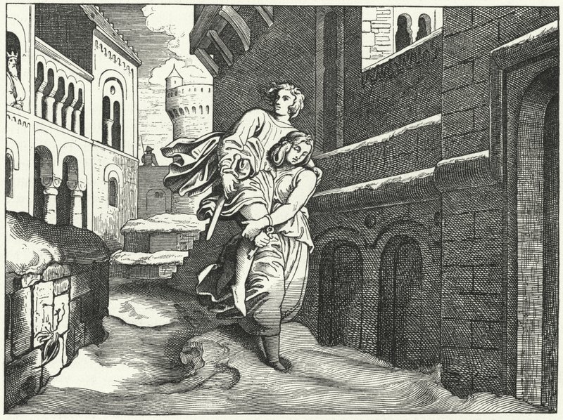 Einhard et Emma - Moritz Ludwig von Schwind