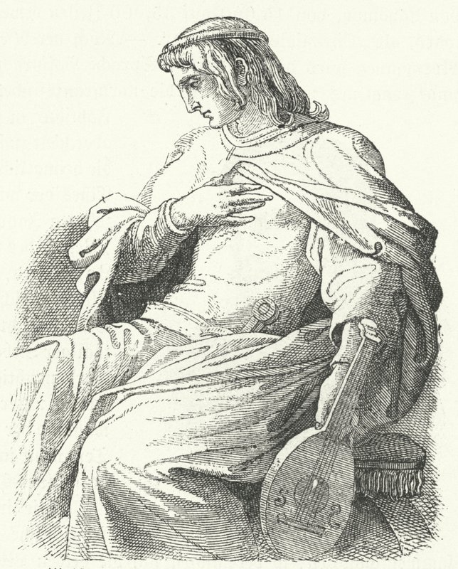 Wolfram von Eschenbach, chevalier et poète allemand - Moritz Ludwig von Schwind