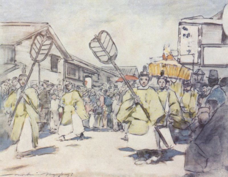 Une procession religieuse - Mortimer Ludington Menpes