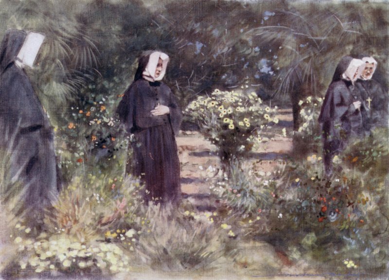 Dans le jardin du couvent, Bloemfontein - Mortimer Ludington Menpes