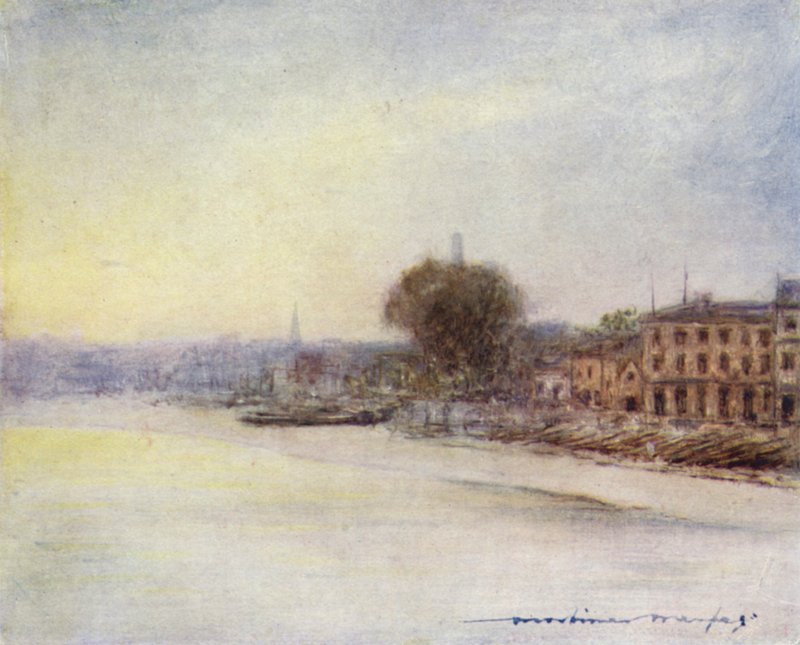 Au-delà du pont de Hammersmith - Mortimer Ludington Menpes