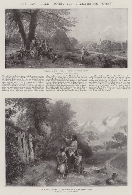 Le défunt Birket Foster, deux œuvres caractéristiques - Myles Birket Foster