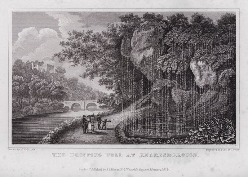 Le Puits qui tombe à Knaresborough - Nathaniel (after) Whittock