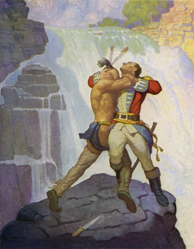 Illustration pour Le Dernier des Mohicans - Newell Convers Wyeth