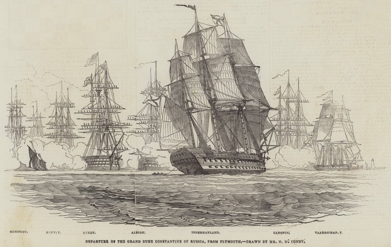Départ du Grand-Duc Constantin de Russie, de Plymouth - Nicholas Matthews Condy