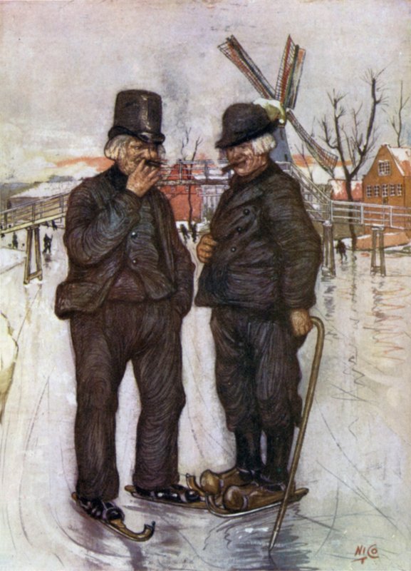 Vieux Hollandais sur des patins - Nico Jungman