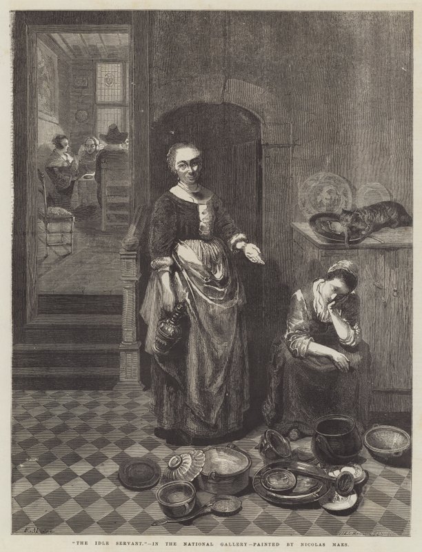 La Servante Paresseuse - Nicolaes Maes