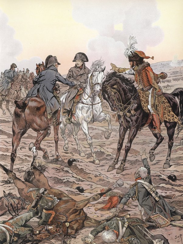 Napoléon pendant la bataille d