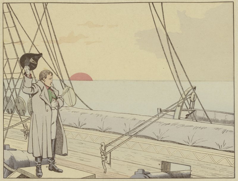 Napoléon à bord du HMS Bellerophon après s