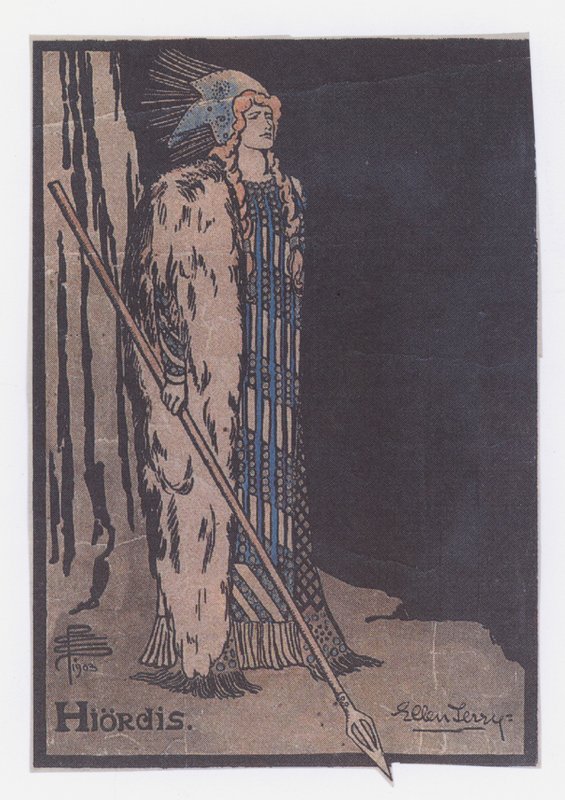 Ellen Terry dans Hiordis dans Les Vikings d