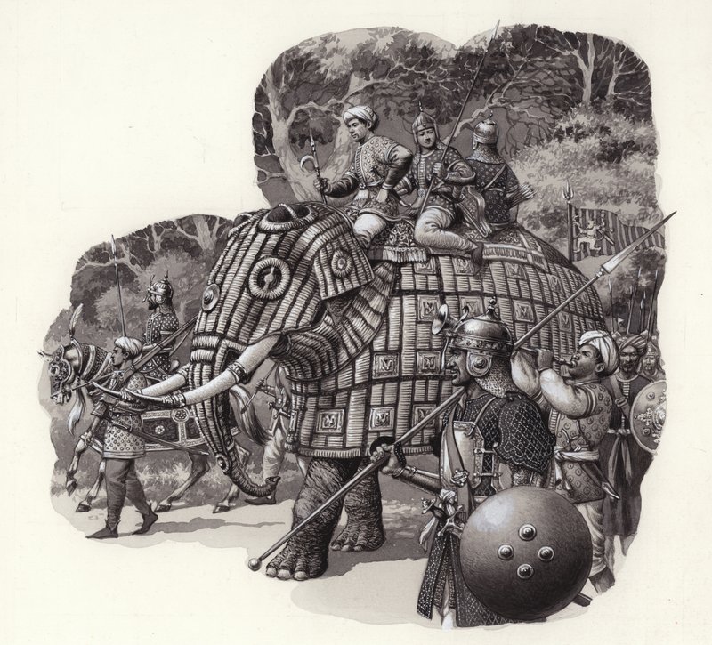 Eléphant blindé de l