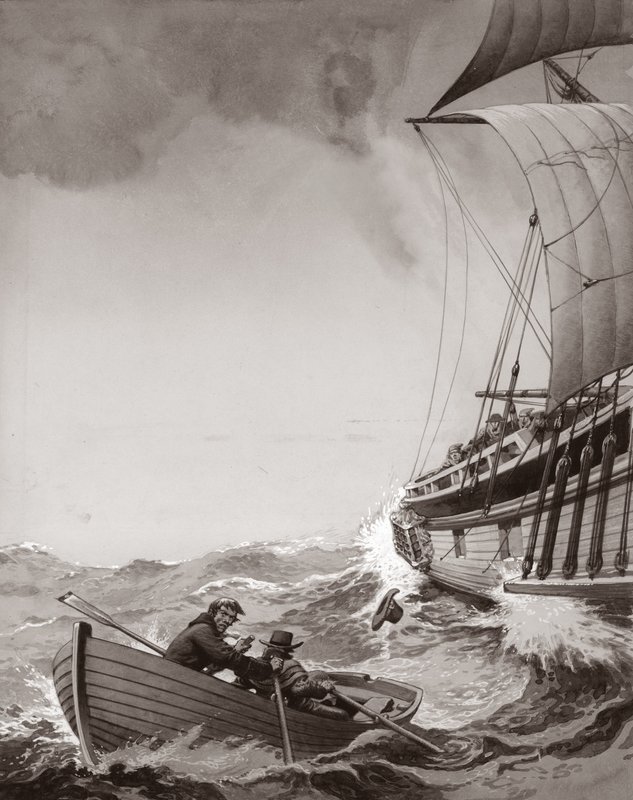 Deux messagers du roi tentent d