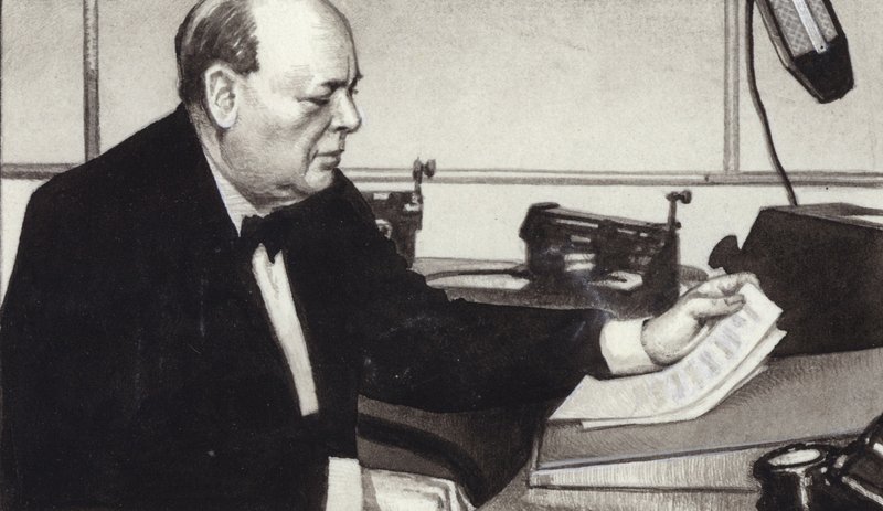 Winston Churchill fait l