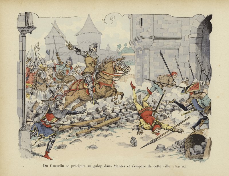 Bertrand du Guesclin prend la ville de Mantes, 1364 - Paul de Semant