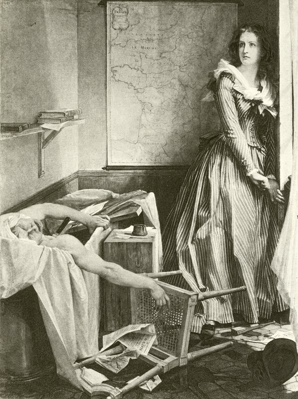 Charlotte Corday et Marat - Paul Baudry