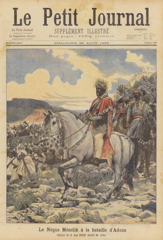 Le Négus Ménélik à la bataille d