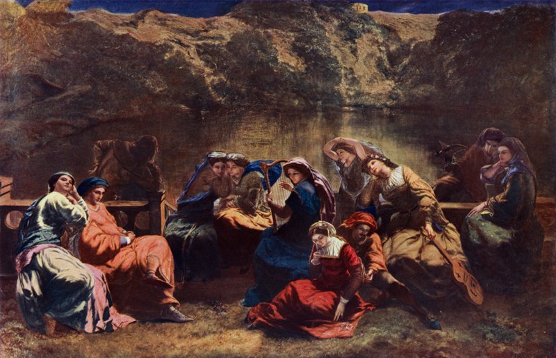 Le septième jour du Décaméron - Paul Falconer Poole
