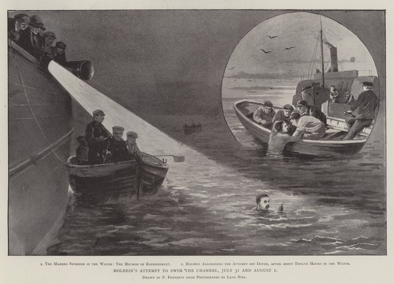La tentative de Holbein de traverser la Manche, 31 juillet et 1er août - Paul Frenzeny