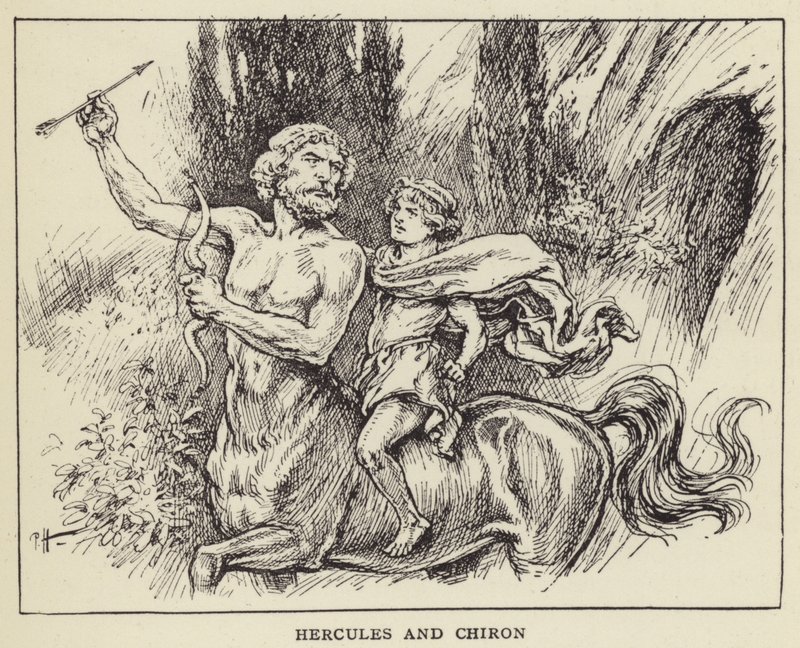 Hercule et Chiron - Paul Hardy