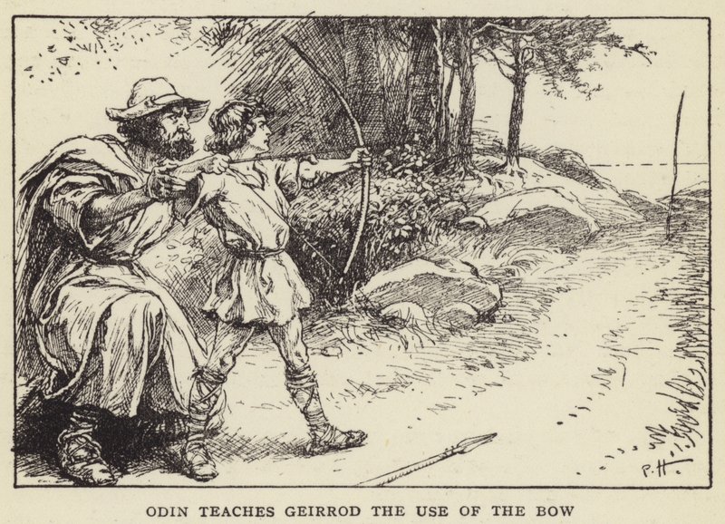 Odin enseigne à Geirrod l