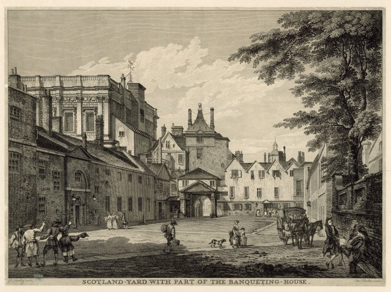 Scotland Yard avec une partie de la Banqueting House - Paul Sandby