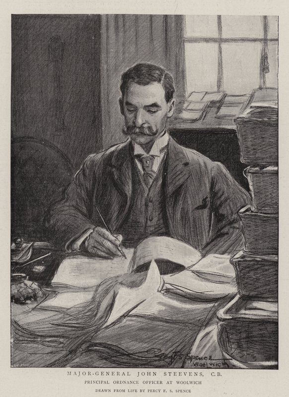 Major-Général John Steevens, CB - Percy F.S. Spence