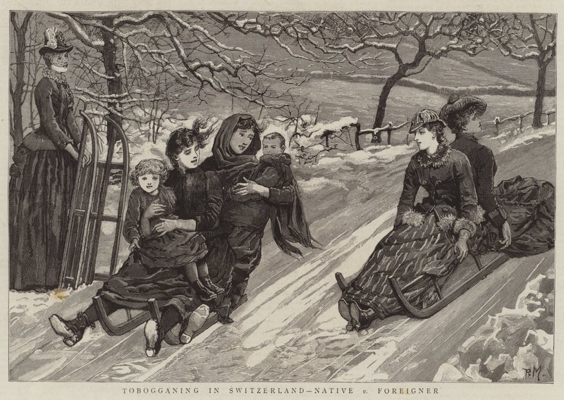 Luge en Suisse, natif contre étranger - Percy Macquoid