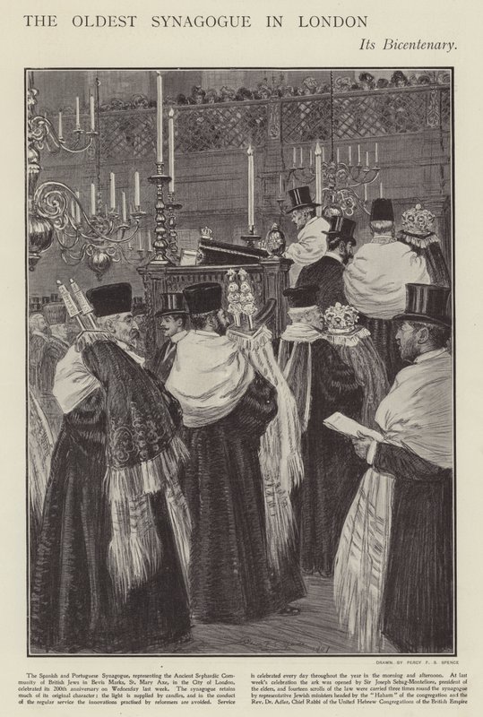 Bicentenaire de la Synagogue Espagnole et Portugaise, la plus ancienne synagogue de Londres - Percy F.S. (after) Spence