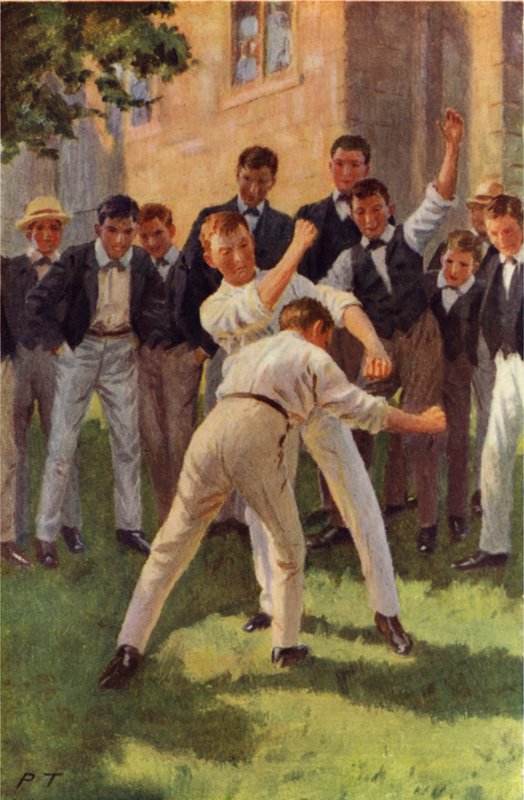 Tom entre et frappe deux coups au corps - Percy Tarrant