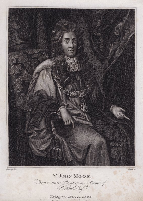 Sir John Moore, homme politique anglais, député et maire de Londres (gravure) - Peter (after) Lely