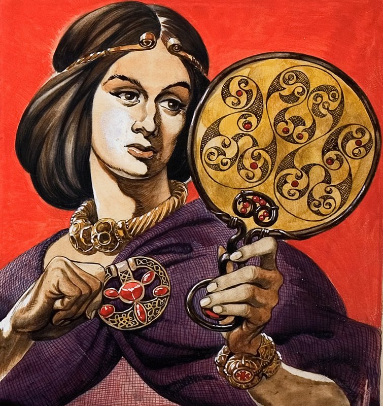 Femme celtique avec miroir - Peter Jackson