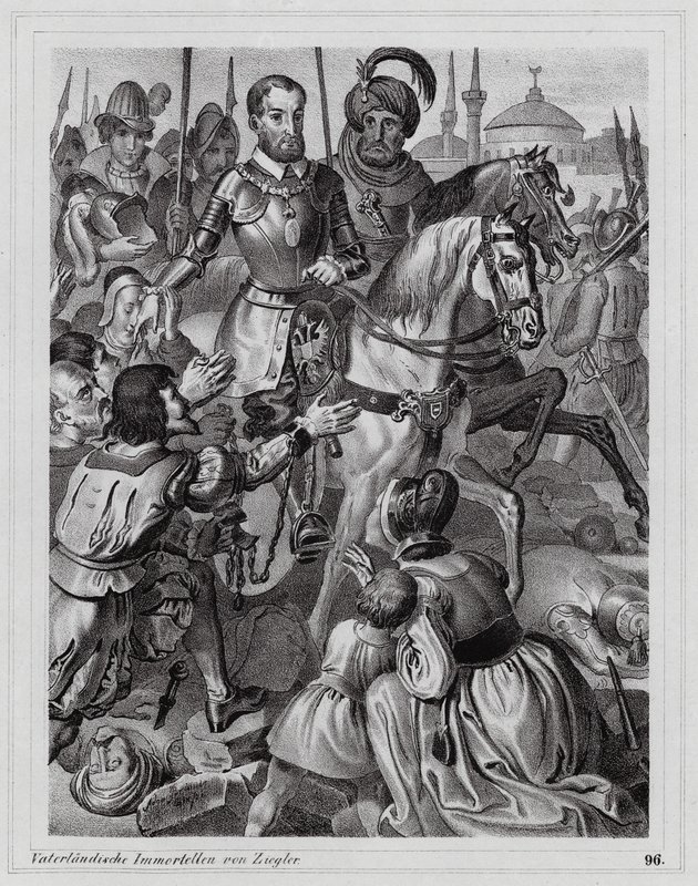 Charles V libérant des esclaves chrétiens de Tunis - Peter Johann Nepomuk Geiger