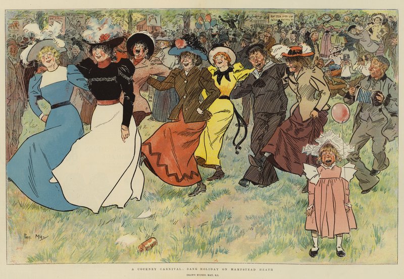 Un carnaval cockney, jour férié à Hampstead Heath - Phil May