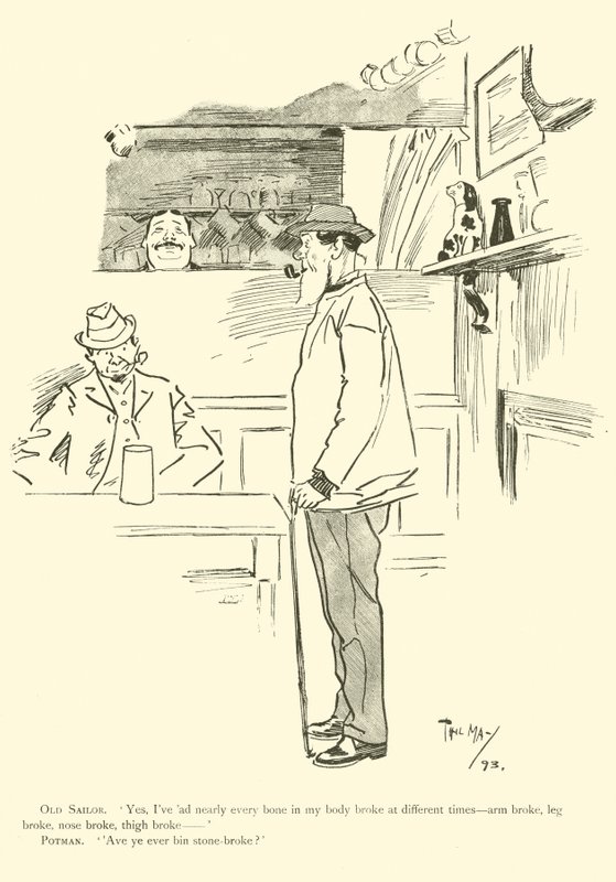 Caricature de Phil May, des années 1890 - Phil May