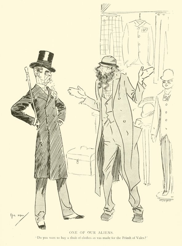 Caricature de Phil May, des années 1890 - Phil May
