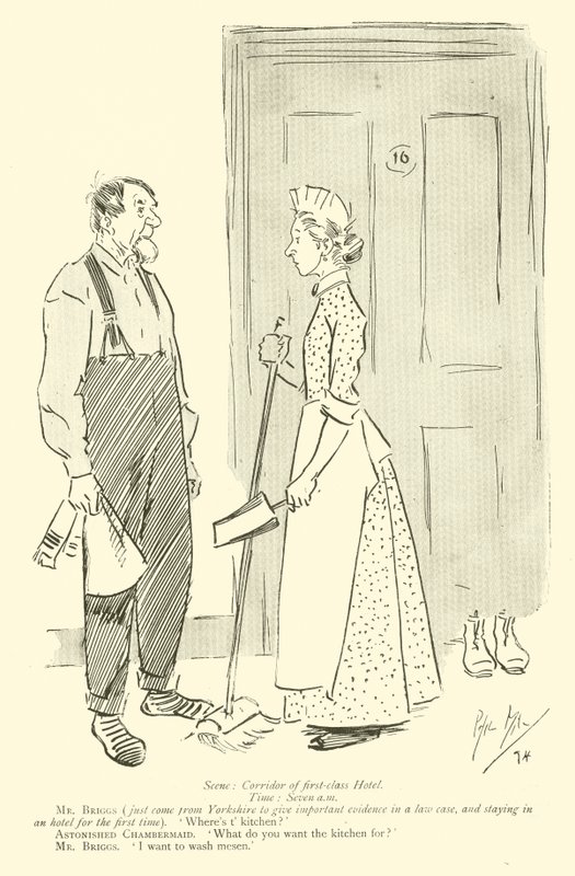 Caricature de Phil May, des années 1890 - Phil May