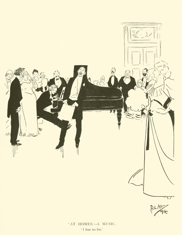 Caricature de Phil May, des années 1890 - Phil May