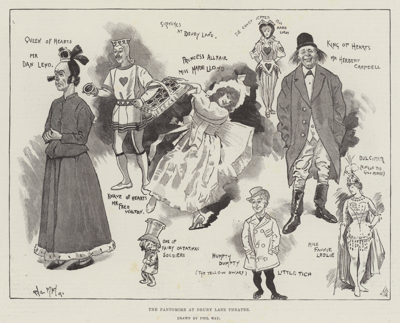 La Pantomime au Drury Lane Theatre - Phil May