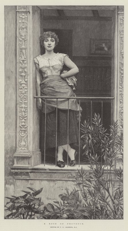 Une rose de Provence - Philip Hermogenes Calderon