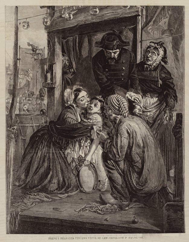 Paysans français retrouvant leur enfant volé - Philip Hermogenes Calderon
