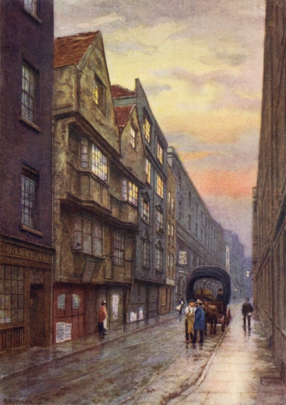 Wych Street, Strand, vue vers le nord-ouest, 1901 - Philip Norman