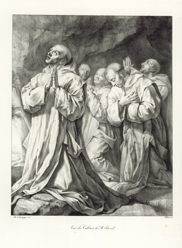 (détail) de La Vision de Saint Bruno - Philippe de Champaigne