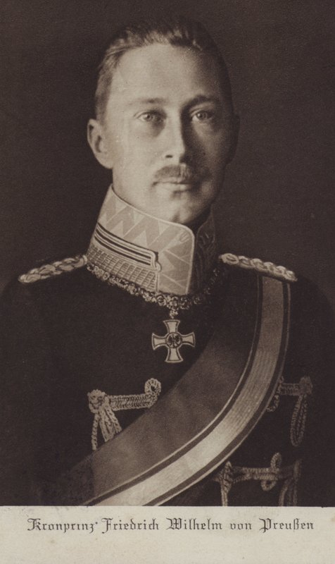 Prince héritier Wilhelm, fils aîné du Kaiser Wilhelm II d
