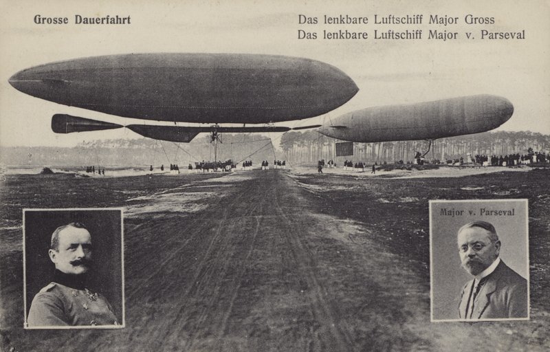 Dirigeables de Hans Georg Friedrich Gross et August von Parseval - Photographer German
