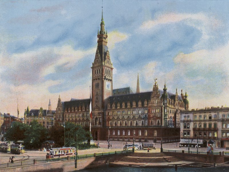 Hambourg : Rathaus - Photographer German