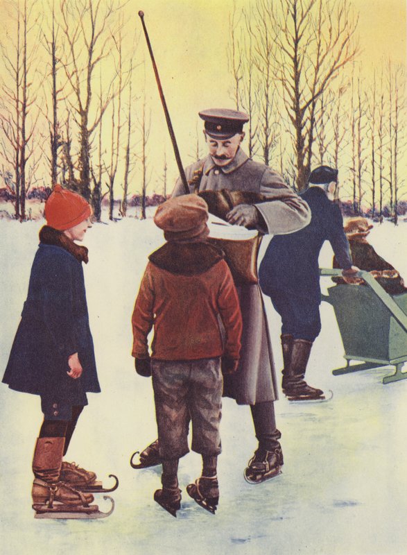 En hiver, ce facteur allemand fait sa tournée en patins - Photographer German