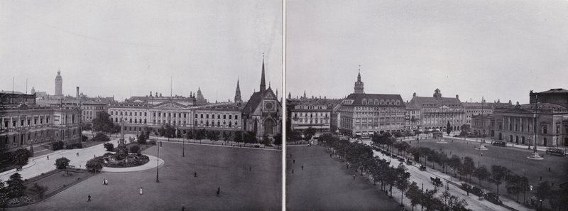 Leipzig : Panorama depuis Augustusplatz - Photographer German