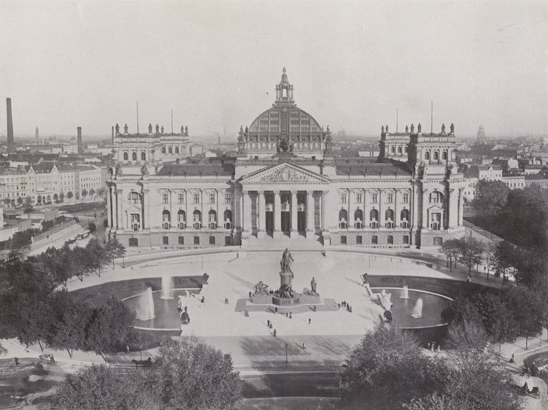 Reichstags-Gebäude et monument de Bismarck - Photographer German