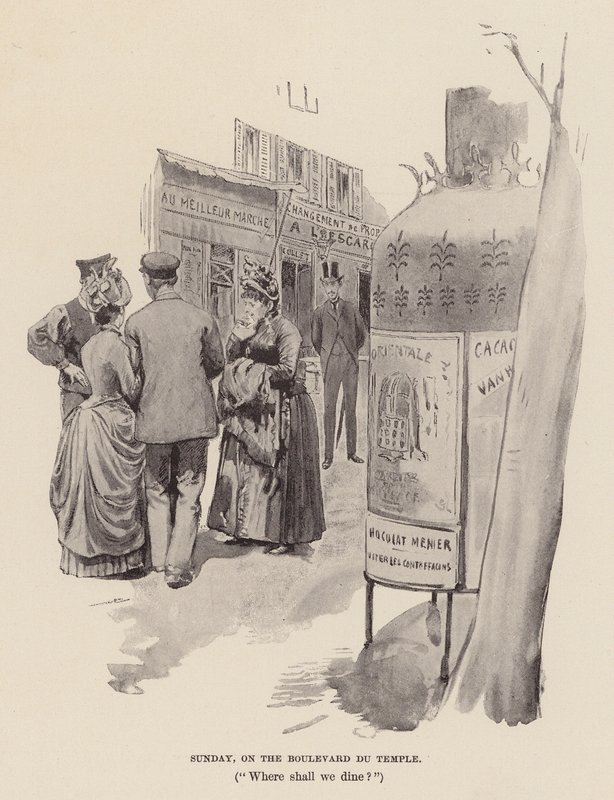 Dimanche, sur le Boulevard du Temple - Pierre Georges Jeanniot